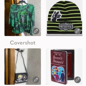 Rare 5X Tee🪲 Juice LYDIA👜Loungefly+💄👄🕸 Recently deceased+CAP🐍🟢